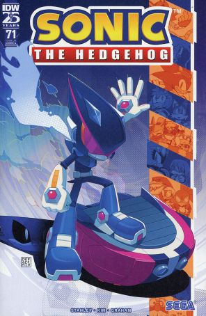 Sonic the Hedgehog (IDW) 71A published by IDW with cover art by Min Ho Kim