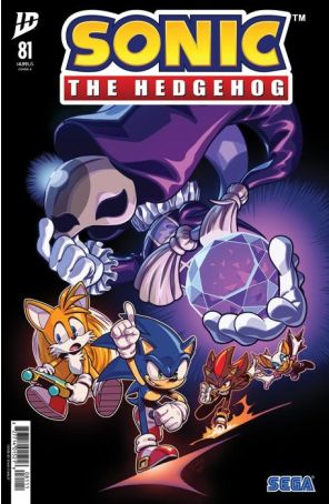 Sonic the Hedgehog (IDW) 81A published by IDW with cover art by Evan Stanley