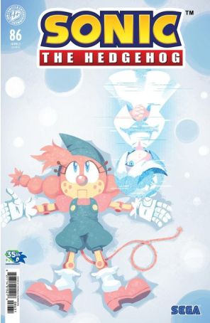 Sonic the Hedgehog (IDW) 86C published by IDW with cover art by Nathalie Fourdraine