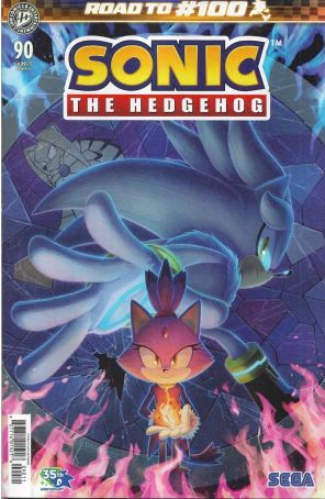 Sonic the Hedgehog (IDW) 90A published by IDW with cover art by Natalie Haines