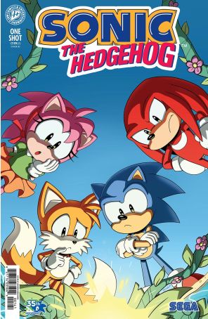 Sonic the Hedgehog: 35th Anniversary Special 1D published by IDW with cover art by Jennifer Hernandez