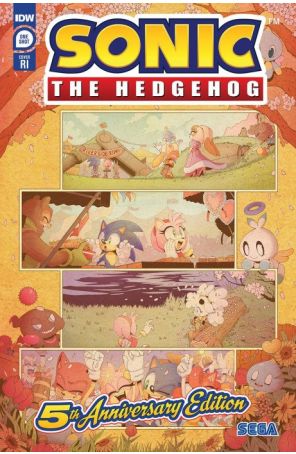 Sonic the Hedgehog: 5th Anniversary Edition 1E published by IDW with cover art by Adam Bryce Thomas