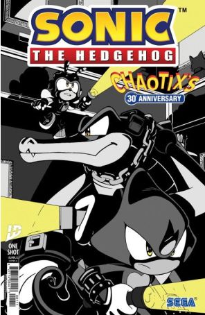 Sonic the Hedgehog: Chaotix 30th Anniversary 1A published by IDW with cover art by Jack Lawrence
