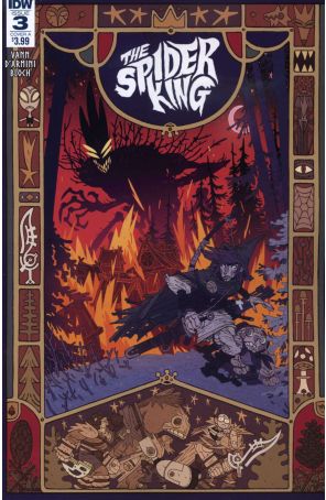 The Spider King 3A published by IDW with cover art by Simone D’Armini