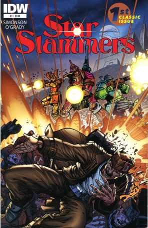 Star Slammers Remastered 1 published by IDW with cover art by Walt Simonson