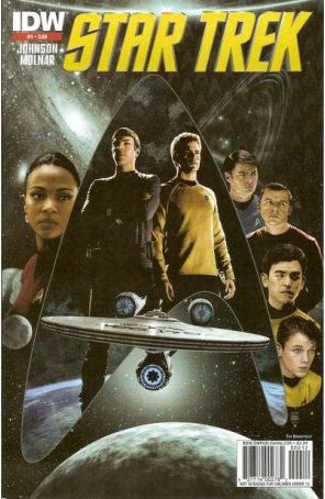 Star Trek (5th Series) 1 (2nd) published by IDW with cover art by Tim Bradstreet