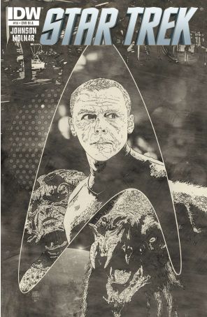 Star Trek (5th Series) 14A published by IDW with cover art by Tim Bradstreet