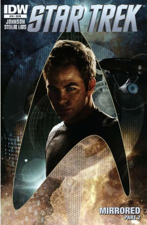 Star Trek (5th Series) 16 published by IDW with cover art by Tim Bradstreet