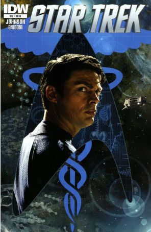 Star Trek (5th Series) 17 published by IDW with cover art by Tim Bradstreet