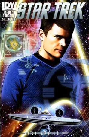 Star Trek (5th Series) 34 published by IDW with cover art by Joe Corroney