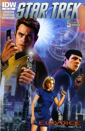 Star Trek (5th Series) 43 published by IDW with cover art by Joe Corroney