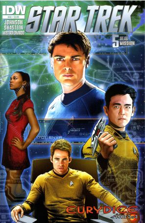 Star Trek (5th Series) 44 published by IDW with cover art by Joe Corroney