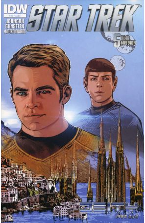 Star Trek (5th Series) 49 published by IDW with cover art by Tony Shasteen