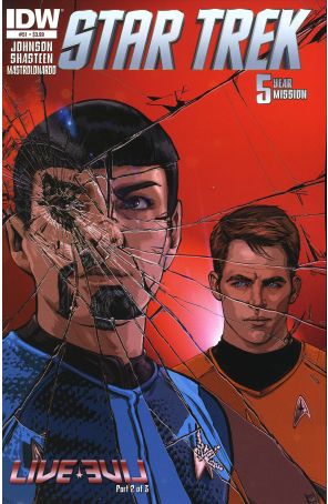 Star Trek (5th Series) 51 published by IDW with cover art by Tony Shasteen