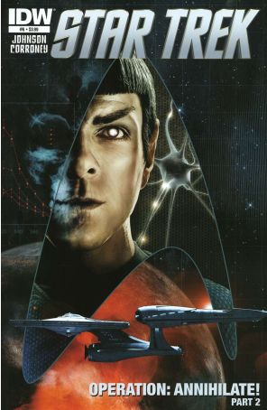 Star Trek (5th Series) 6A published by IDW with cover art by Joe Corroney