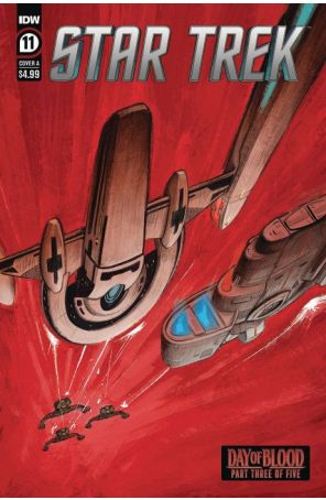 Star Trek (6th Series) 11A published by IDW with cover art by Malachi Ward