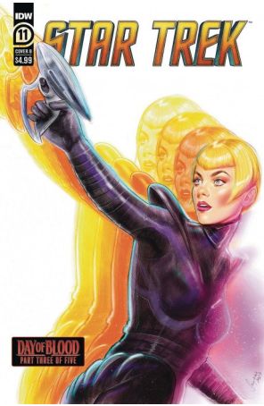 Star Trek (6th Series) 11B published by IDW with cover art by Suzi “Suspiria” Vilchez