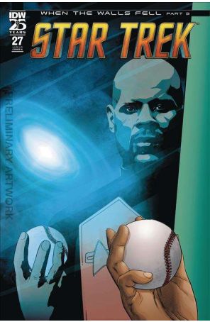 Star Trek (6th Series) 27A published by IDW with cover art by Ramon Rosanas