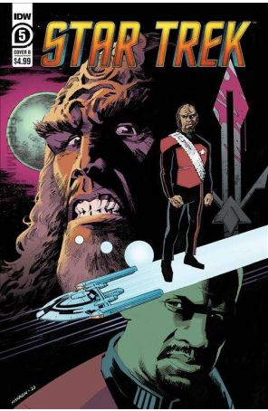 Star Trek (6th Series) 5B published by IDW with cover art by Eoin Marron