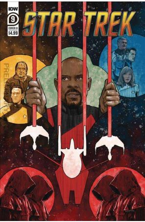Star Trek (6th Series) 9B published by IDW with cover art by J.J. Lendl