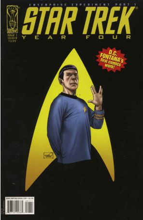 Star Trek Year Four: Enterprise Experiment 1B published by IDW with cover art by Sharp Brothers