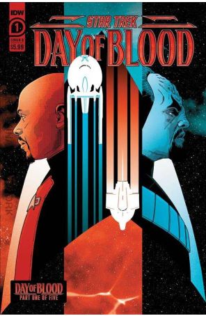 Star Trek: Day of Blood 1B published by IDW with cover art by Ramon Rosanas