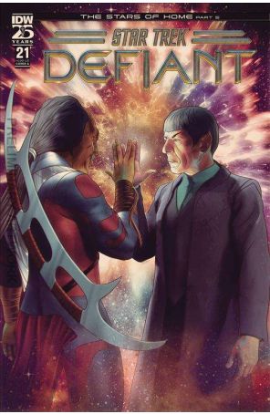 Star Trek: Defiant 21A published by IDW with cover art by Angel Unzueta
