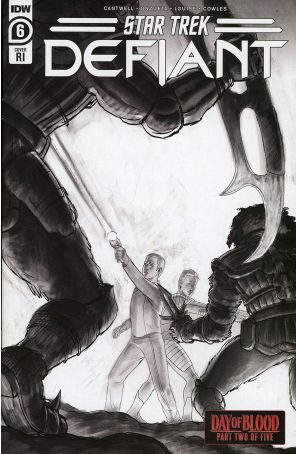 Star Trek: Defiant 6D published by IDW with cover art by Malachi Ward