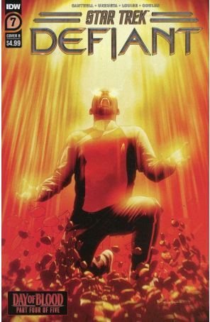 Star Trek: Defiant 7B published by IDW with cover art by Malachi Ward