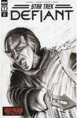 Star Trek: Defiant 7D published by IDW with cover art by Malachi Ward