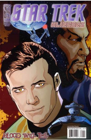 Star Trek: Klingons: Blood Will Tell 1A published by IDW with cover art by David Messina