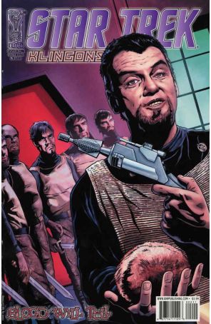 Star Trek: Klingons: Blood Will Tell 2A published by IDW with cover art by Joe Corroney