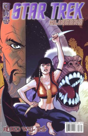 Star Trek: Klingons: Blood Will Tell 3B published by IDW with cover art by David Messina