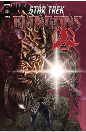 Star Trek: Klingons 1A published by IDW with cover art by Timothy Green