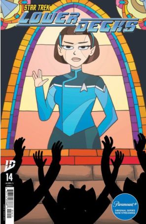 Star Trek: Lower Decks (2nd Series) 14A published by IDW with cover art by Vernon Smith