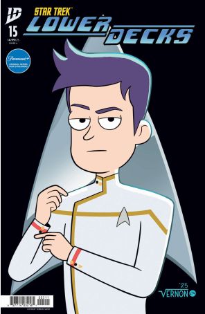 Star Trek: Lower Decks (2nd Series) 15A published by IDW with cover art by Vernon Smith
