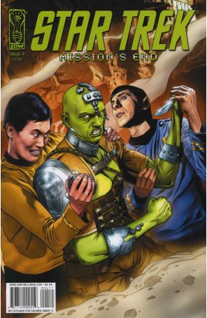 Star Trek: Mission's End 4 published by IDW with cover art by Joe Corroney