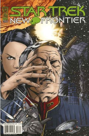Star Trek: New Frontier 3 published by IDW with cover art by Stephen Thompson