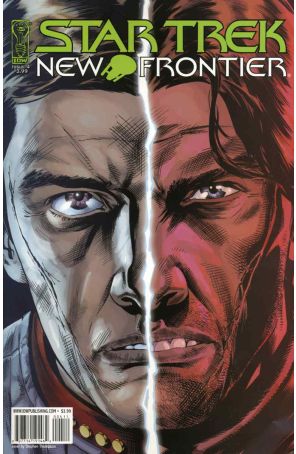 Star Trek: New Frontier 4 published by IDW with cover art by Stephen Thompson