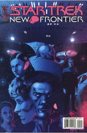 Star Trek: New Frontier 5 published by IDW with cover art by Stephen Thompson