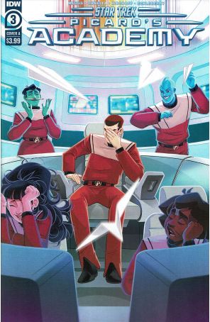 Star Trek: Picard's Academy 3A published by IDW with cover art by Sweeney Boo