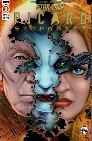 Star Trek: Picard-Stargazer 3A published by IDW with cover art by Angel Hernandez