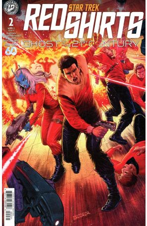 Star Trek: Red Shirts-Ghost of the 21st Century 2C published by IDW with cover art by Escorza Brothers