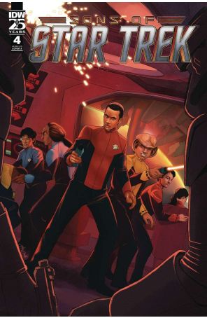 Star Trek: Sons of Star Trek 4A published by IDW with cover art by Jake Bartok