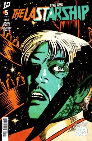 Star Trek: The Last Starship 5A published by IDW with cover art by Francesco Francavilla