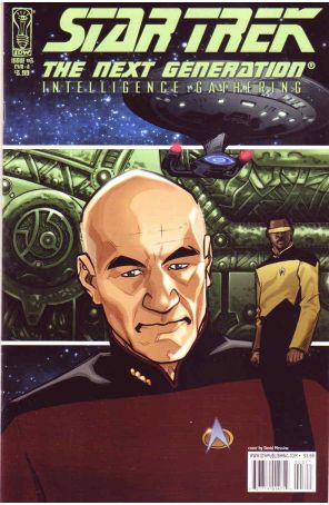 Star Trek: The Next Generation: Intelligence Gathering 3A published by IDW with cover art by David Messina
