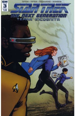 Star Trek: The Next Generation: Terra Incognita 3A published by IDW with cover art by Tony Shasteen