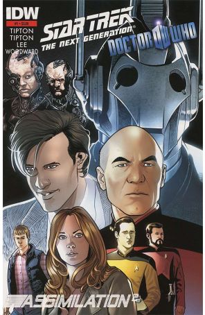 Star Trek: The Next Generation/Doctor Who: Assimilation 1 (3rd) published by IDW with cover art by J.K. Woodward