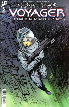 Star Trek: Voyager-Homecoming 3A published by IDW with cover art by Angel Hernandez