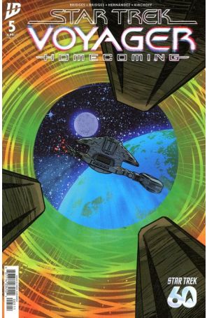 Star Trek: Voyager-Homecoming 5A published by IDW with cover art by Angel Hernandez